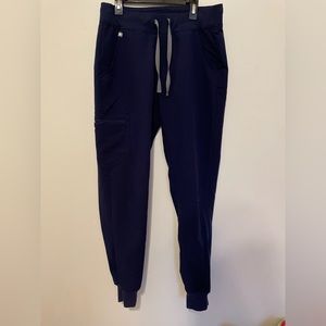 Navy FIGS Scrubs Jogger Pants Size Small Womens Excellent Condition